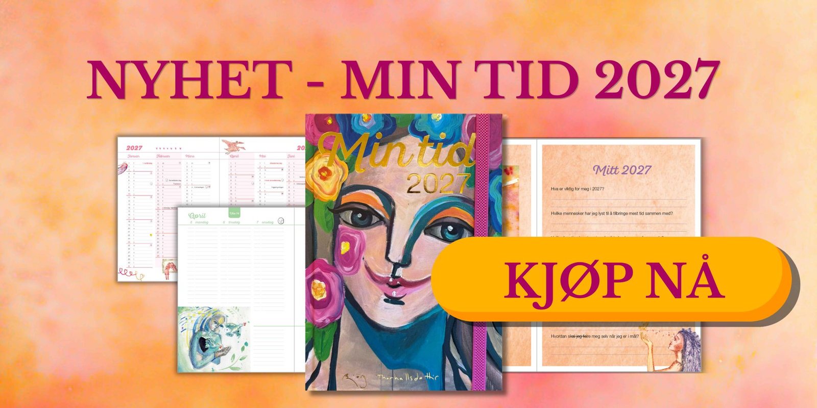 min tid banner knapp